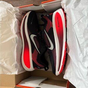 Nike Men's Vomero 18 Black and Red ZoomX Athletic Shoes